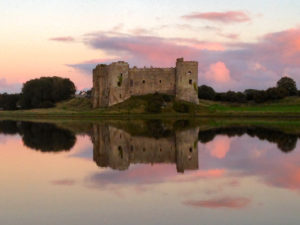 Hungerford Farm Carew castle at sunset - 4.5 miles away